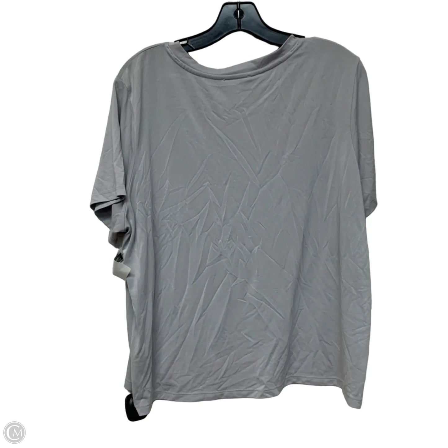 Top Short Sleeve Basic By Double Zero In Grey, Size: L