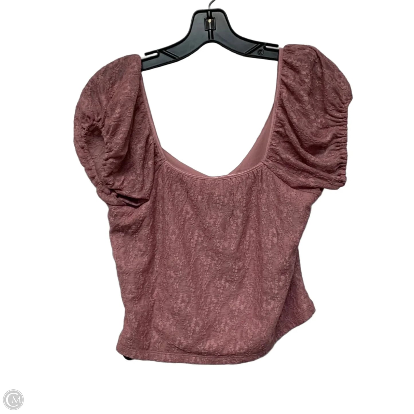 Top Short Sleeve By Bp In Pink, Size: L