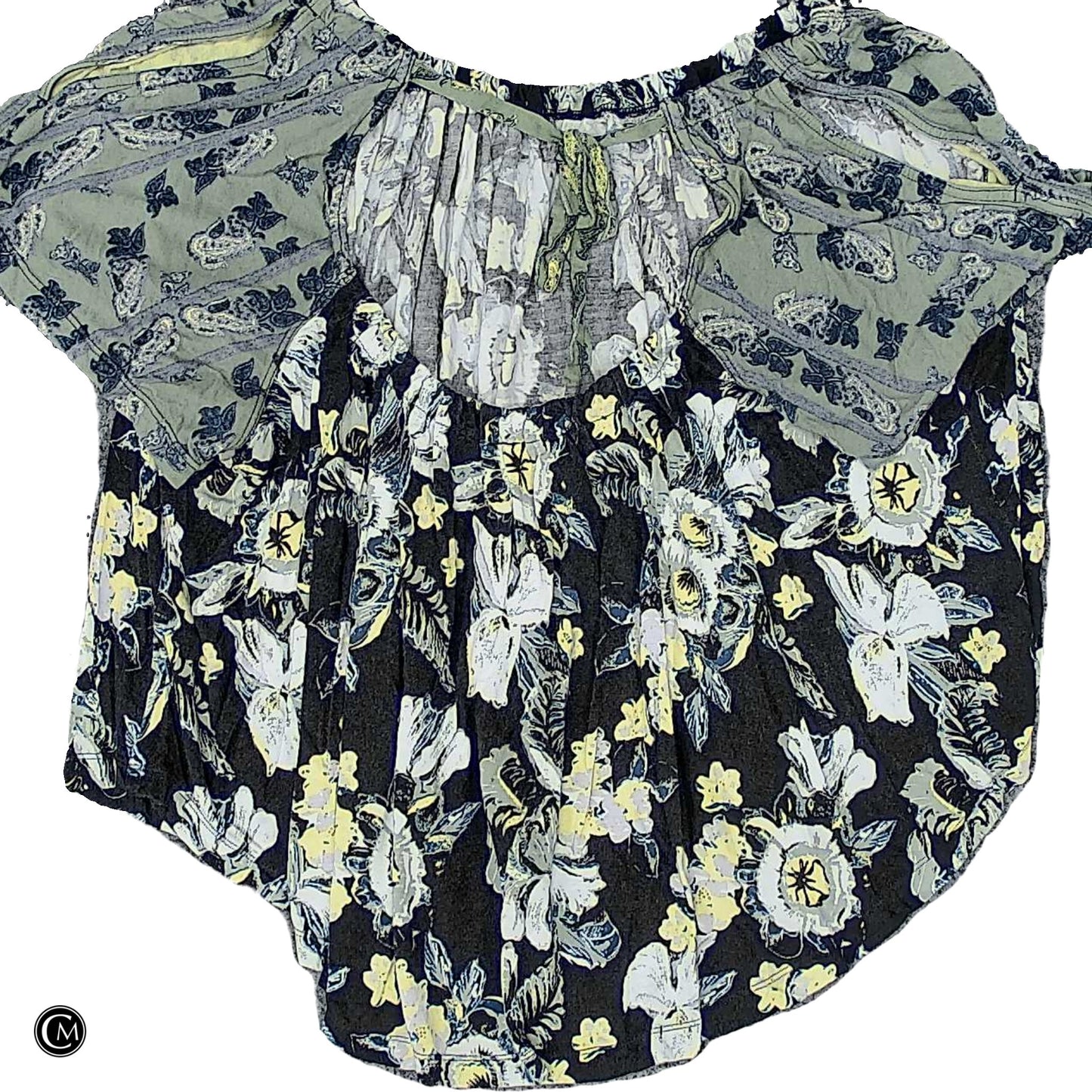 Top Ss By Free People In Black & Green, Size: S image 2