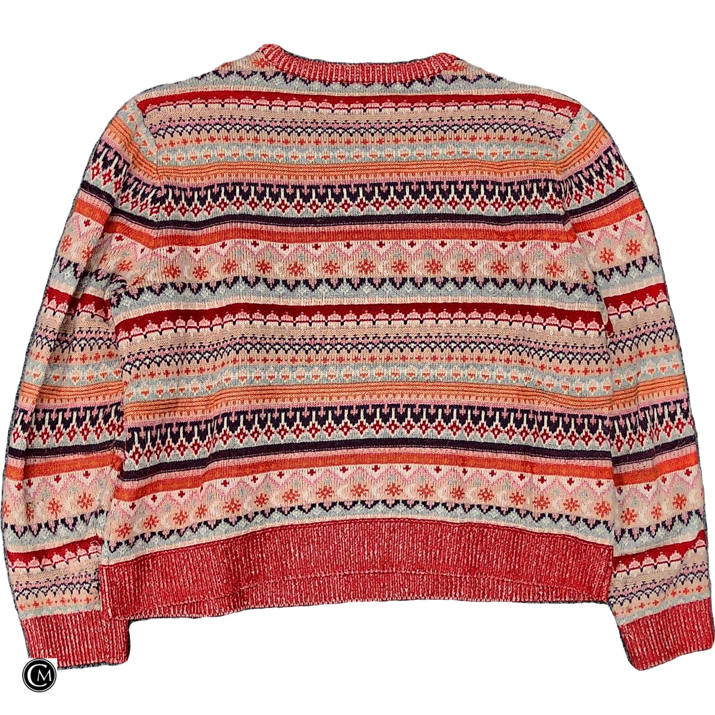 Sweater By J. Crew In Orange & Red, Size: L image 2