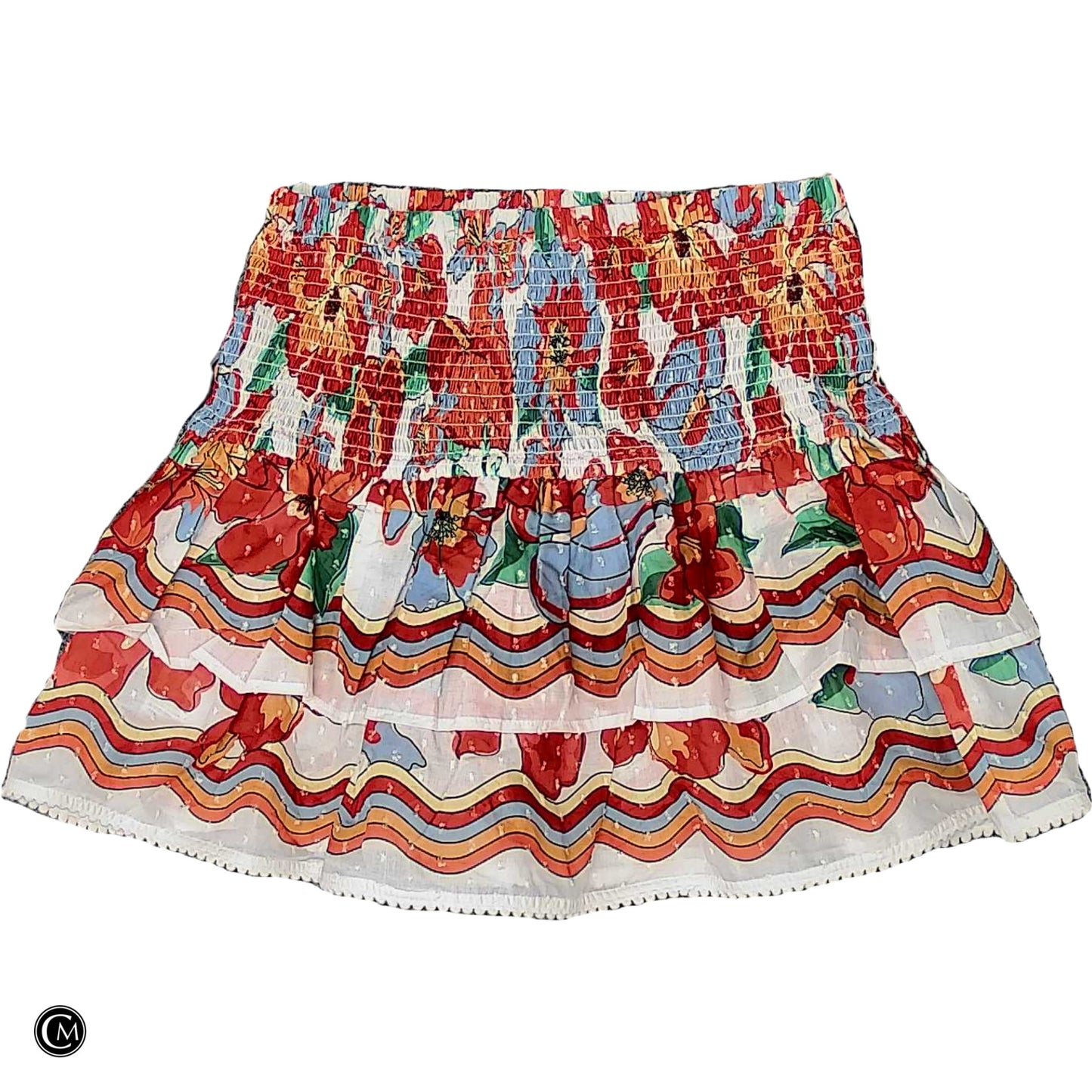 Skirt Designer By Farm Rio In Floral Print, Size: S image 2