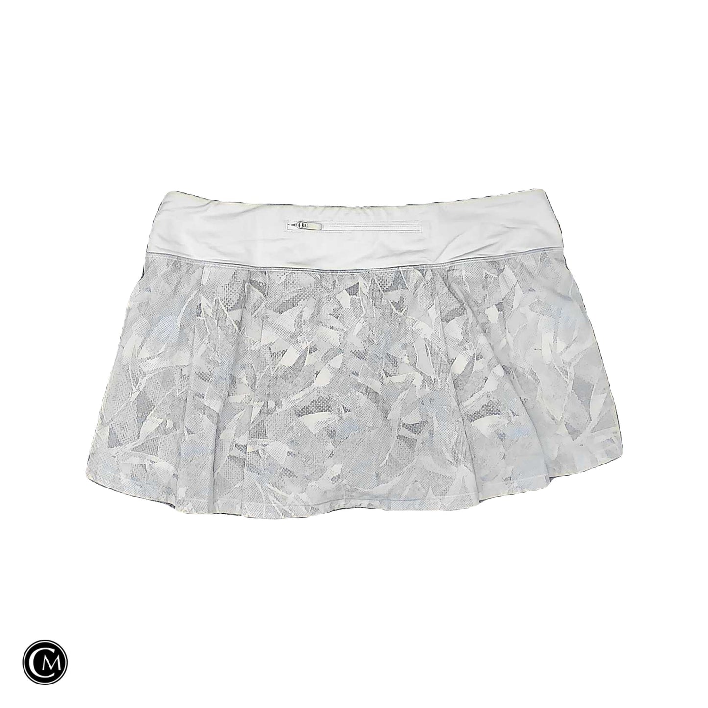 Athletic Skort By Lululemon In Grey & White, Size: M image 2