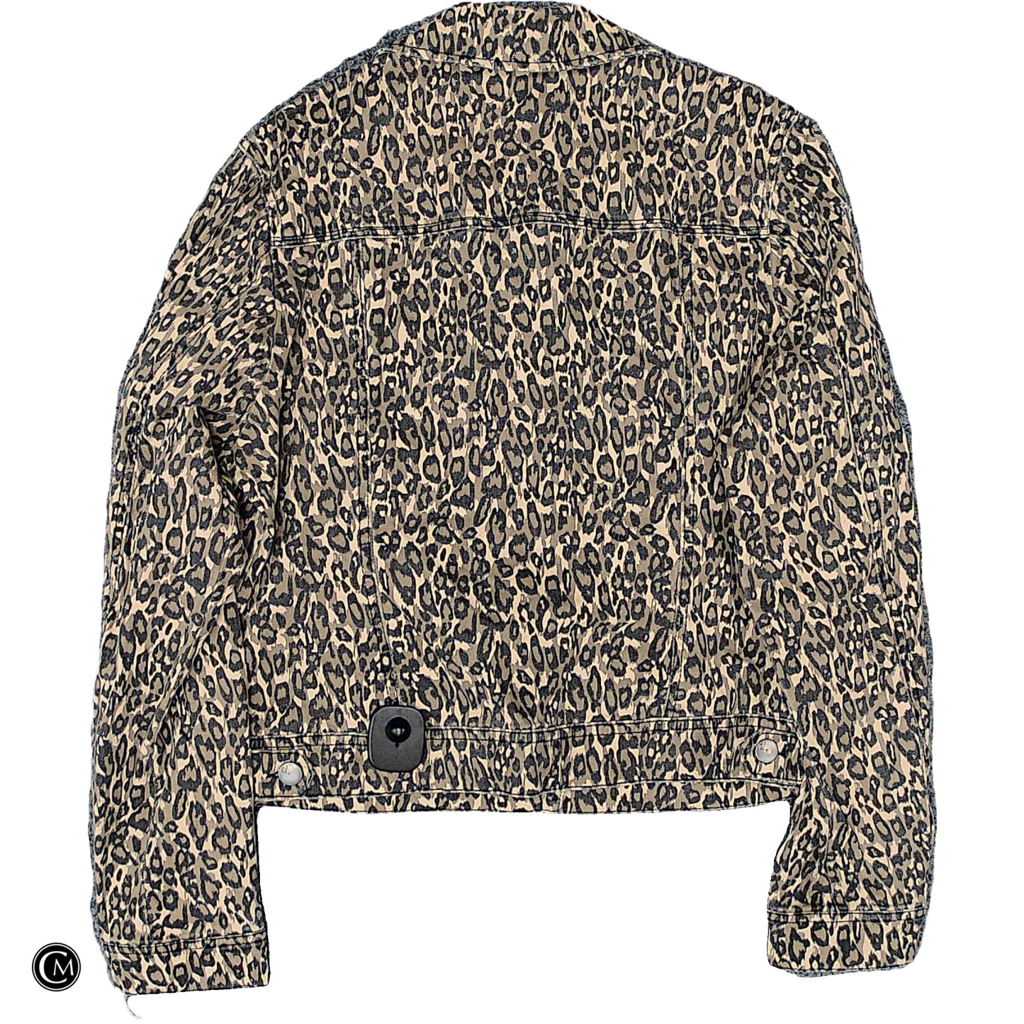 Jacket Denim By Clothes Mentor In Animal Print, Size: L image 2