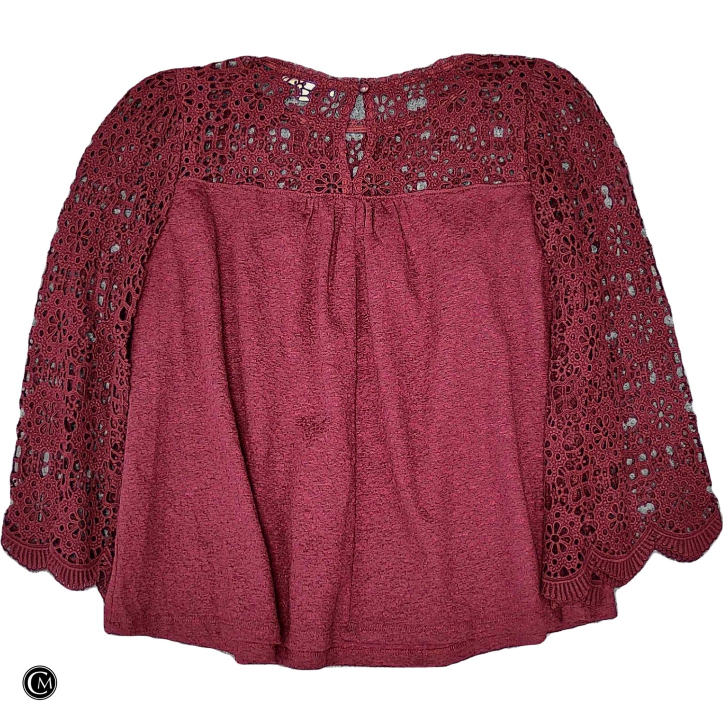 Top Ls By Eri + Ali In Maroon, Size: M image 2