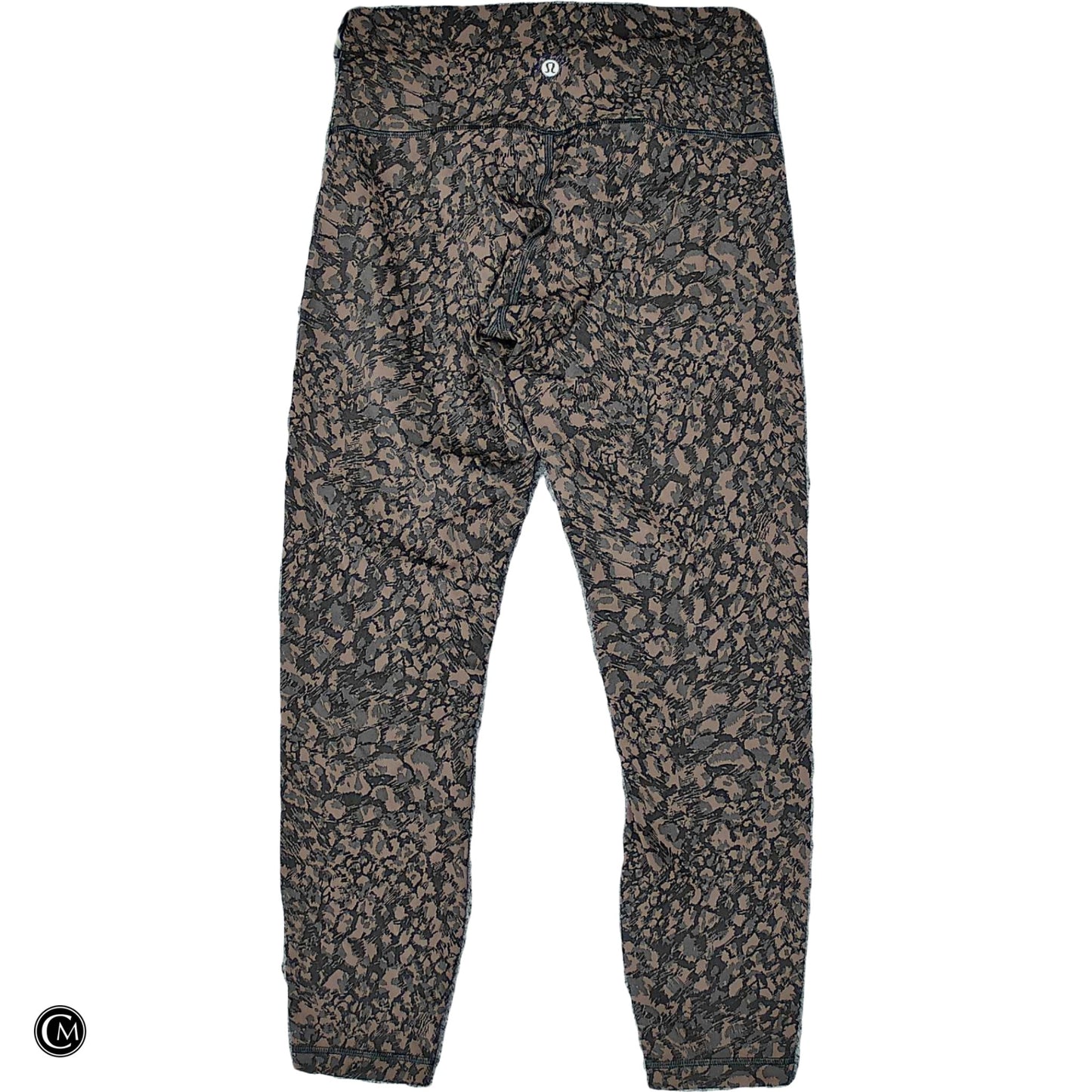 Athletic Leggings By Lululemon In Black & Brown, Size: M image 2