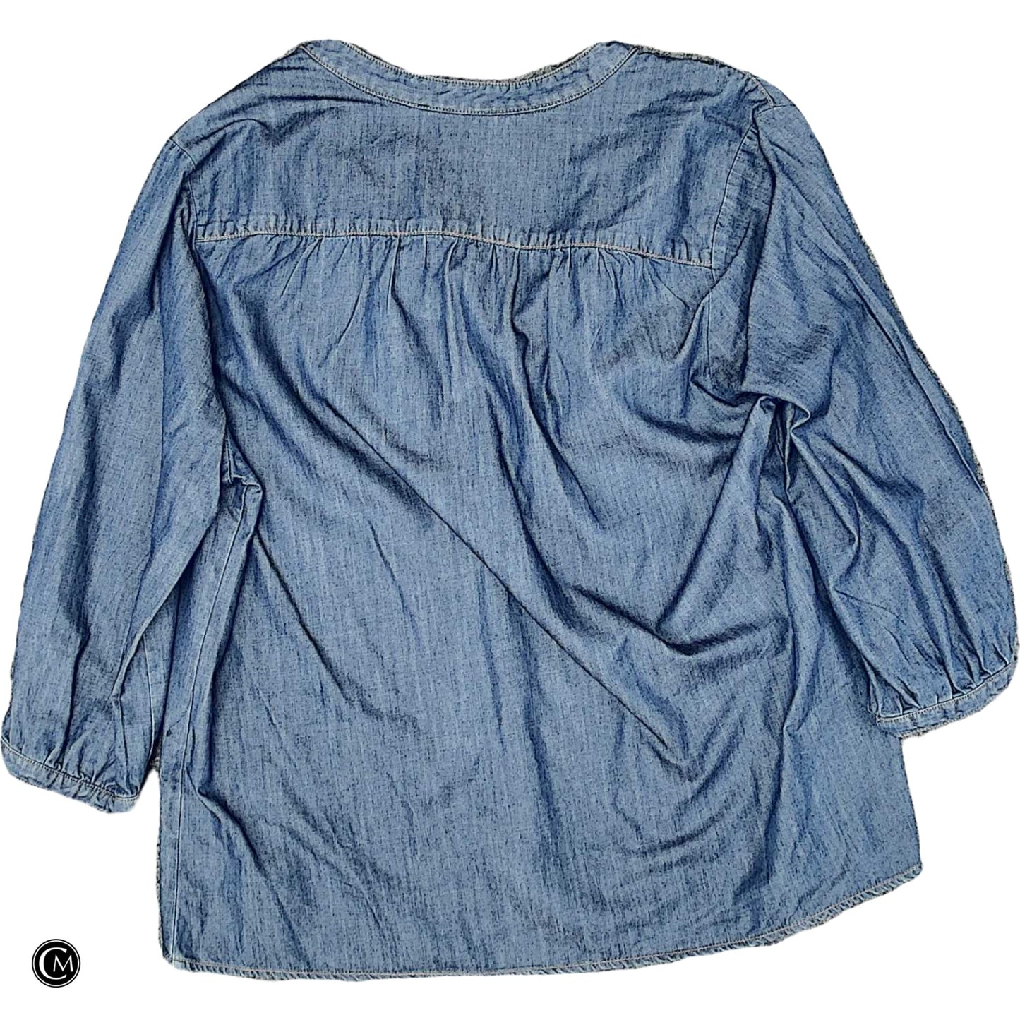 Top Ls By Pleione In Blue Denim, Size: M image 2