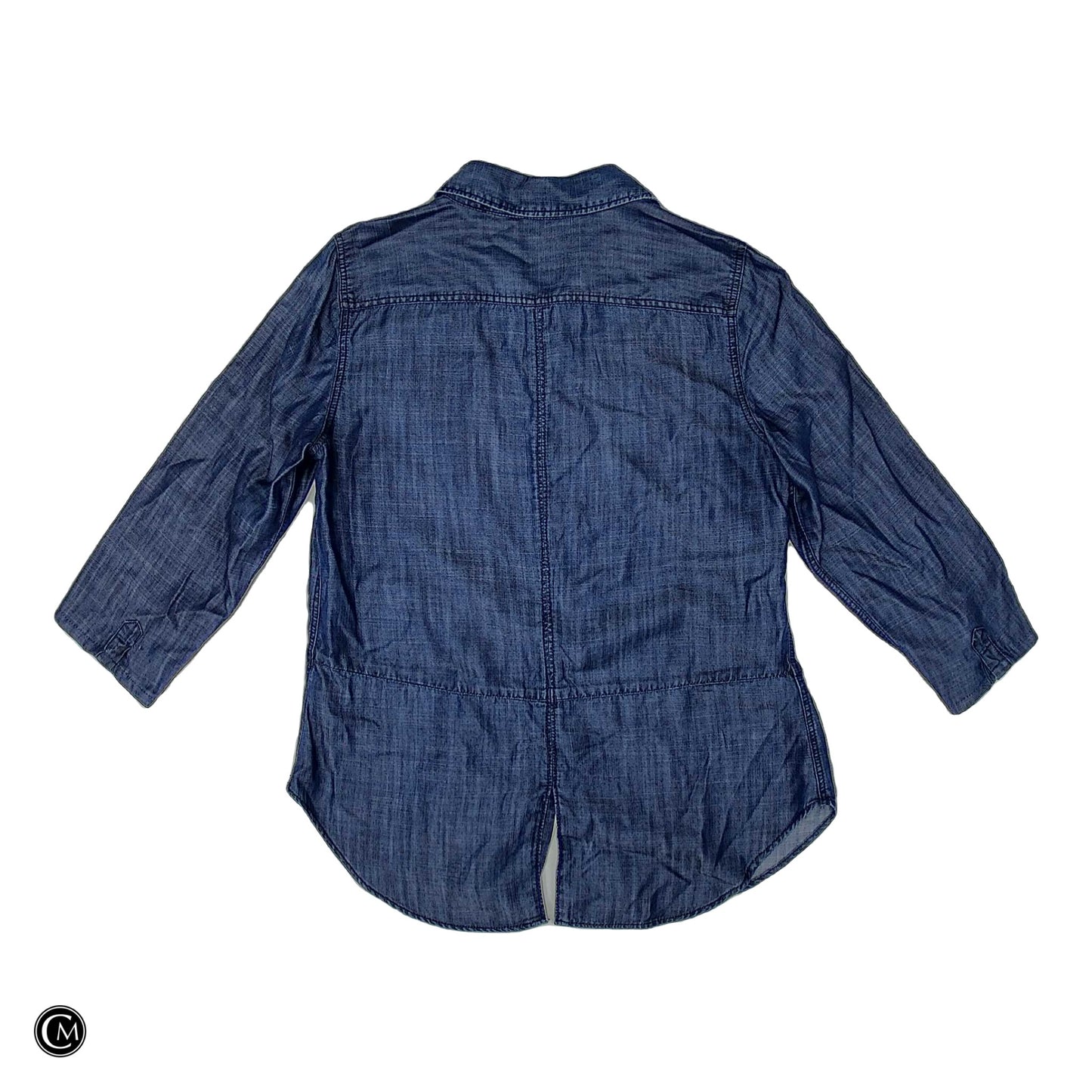 Top 3/4 Sleeve By Talbots In Blue, Size: Sp image 2
