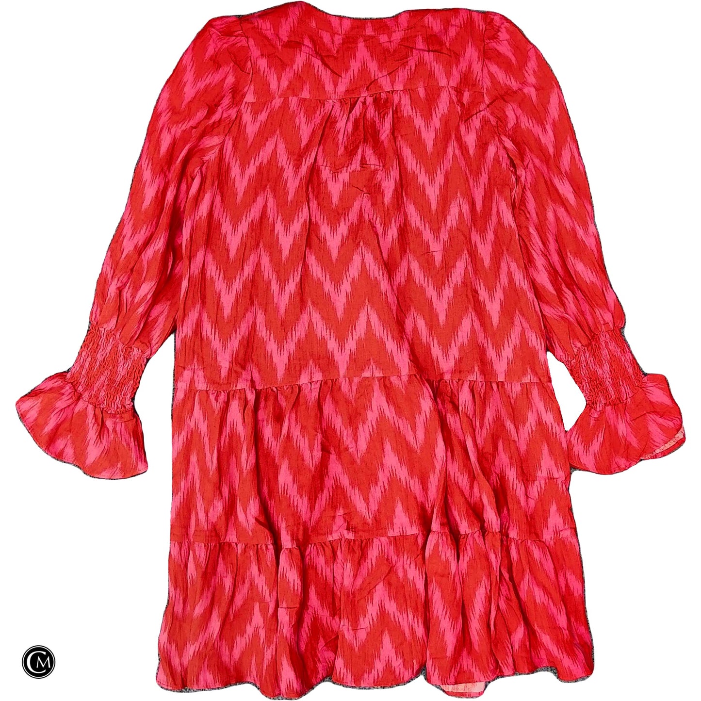 Dress Casual Short By Pomander Place In Pink & Red, Size: S image 2