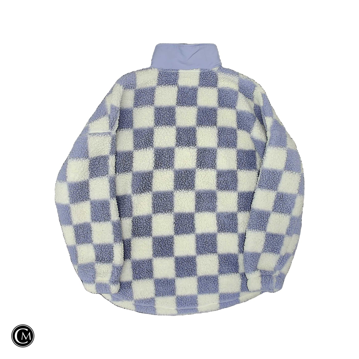 Sweatshirt Collar By So In Purple & White, Size: M image 2