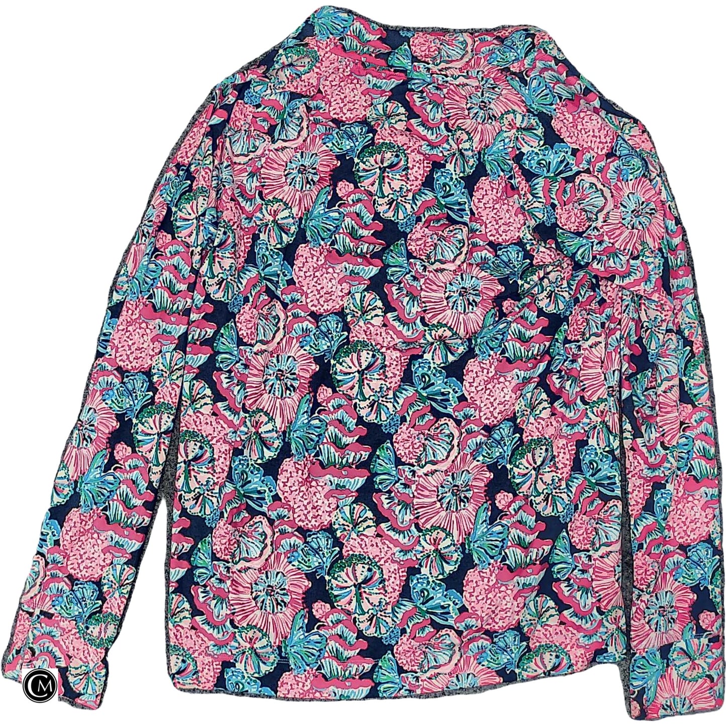 Top Ls Designer By Lilly Pulitzer In Blue & Pink, Size: L image 2