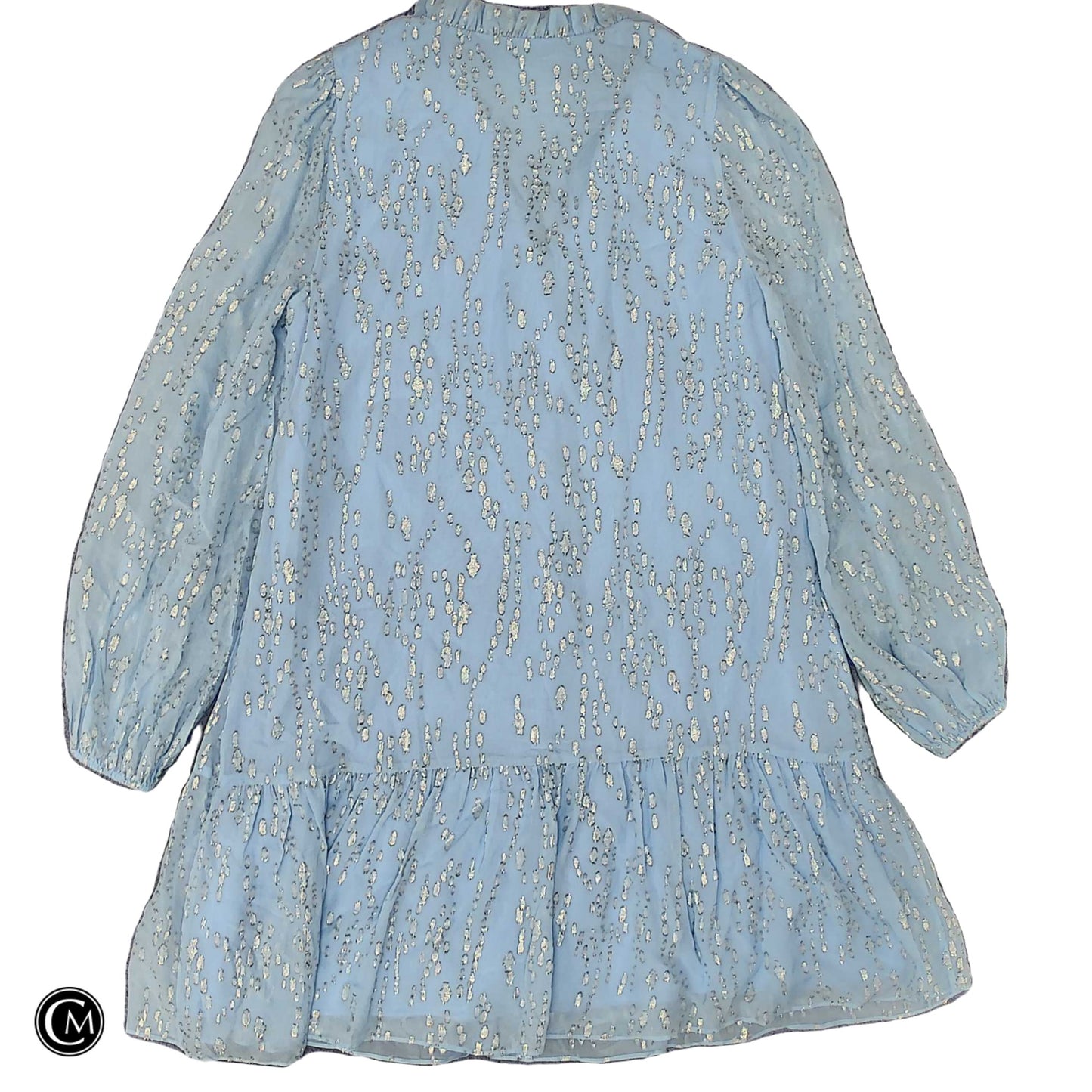 Dress Designer By Lilly Pulitzer In Blue & Gold, Size: S image 2