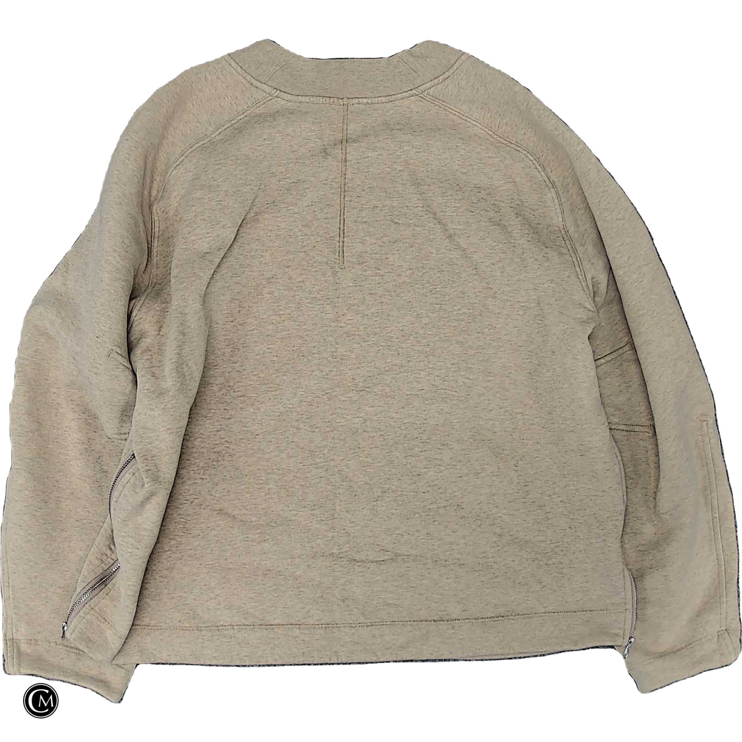 Athletic Sweatshirt Crewneck By Lululemon In Tan, Size: M image 2