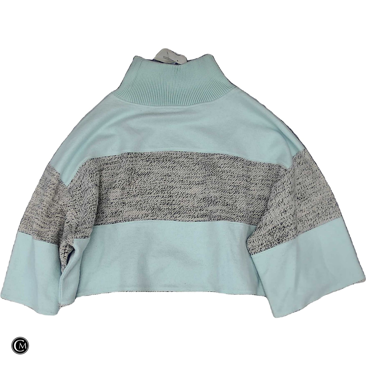 Sweatshirt Collar By Daily Practice By Anthropologie In Blue & Grey, Size: M image 2