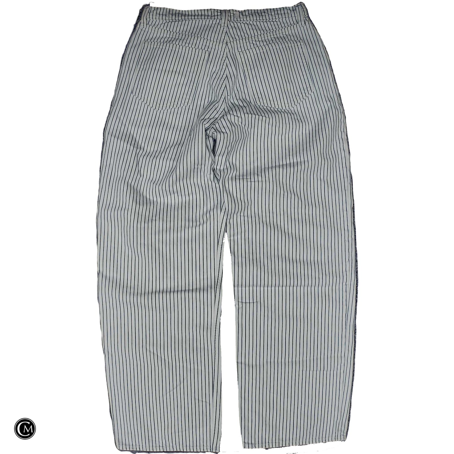 Jeans Wide Leg By Abercrombie And Fitch In Blue & White, Size: 10 image 2