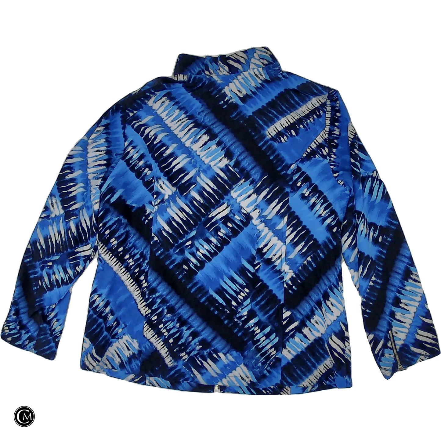 Jacket Other By Zenergy By Chicos In Blue, Size: L image 2