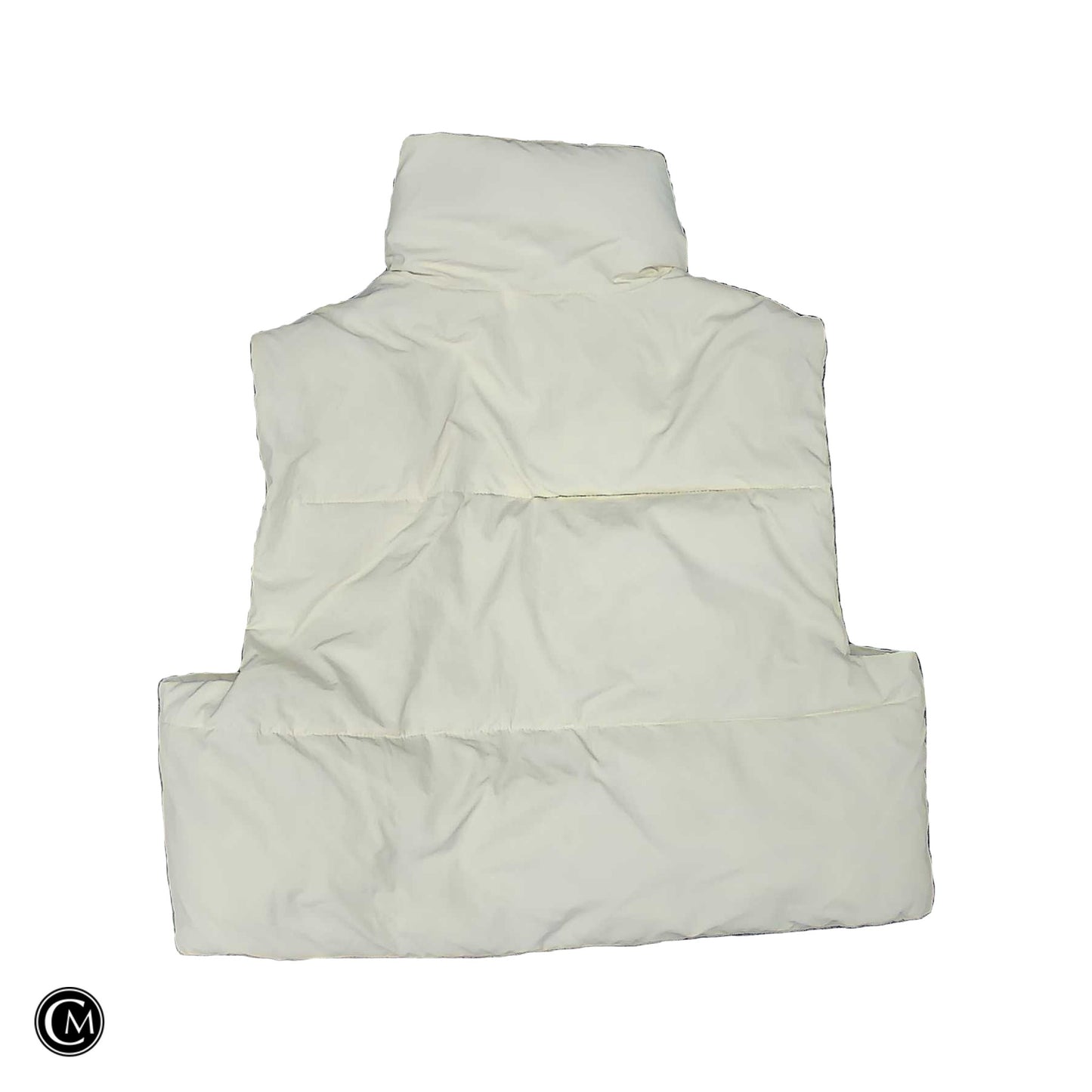 Vest Puffer & Quilted By Clothes Mentor In Cream, Size: Xl image 2