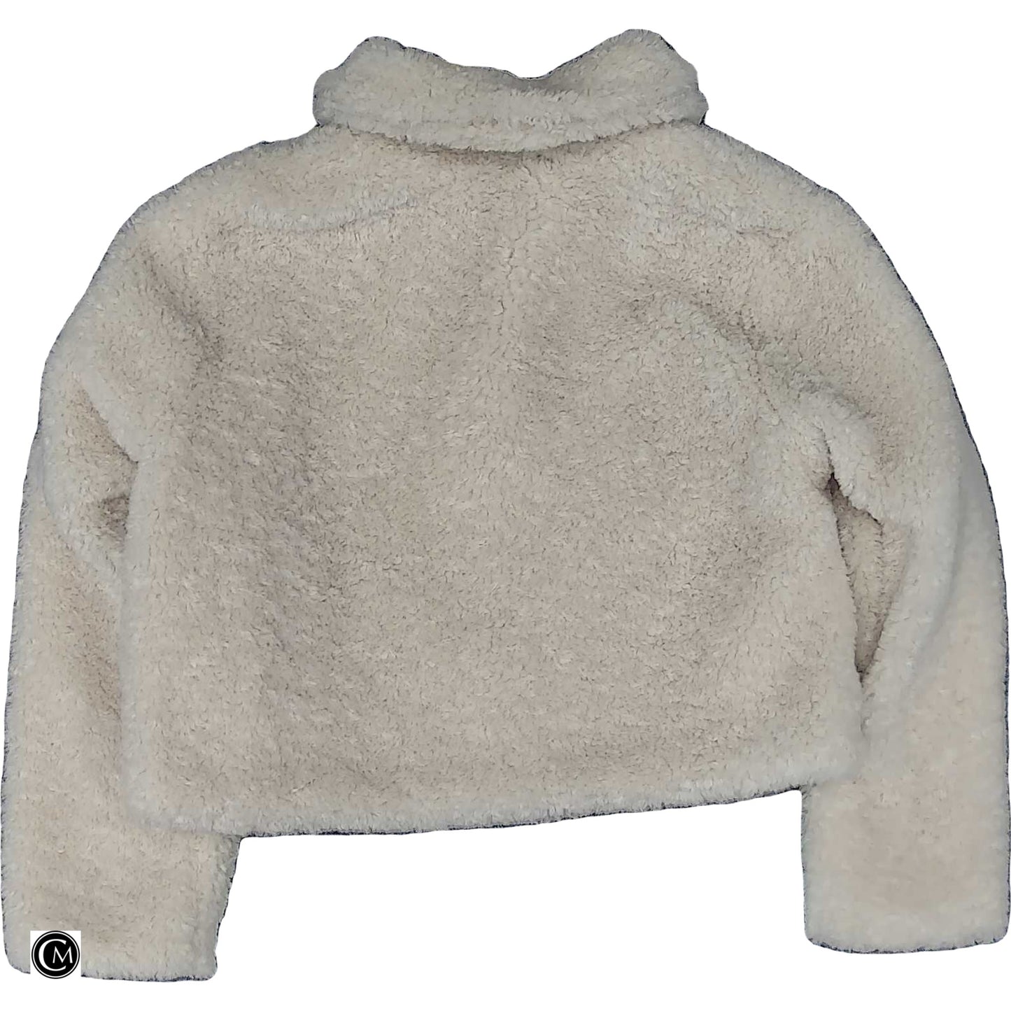 Coat Faux Fur & Sherpa By Vici In Cream, Size: Xs image 2