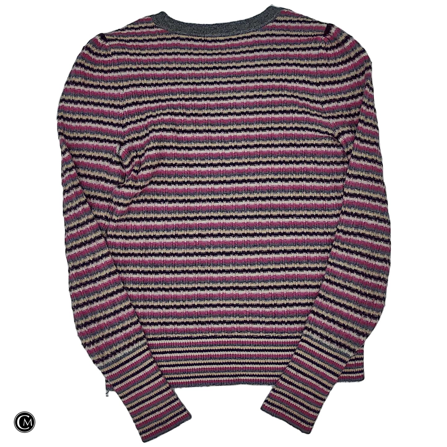 Sweater By Loft In Grey & Pink, Size: S image 2
