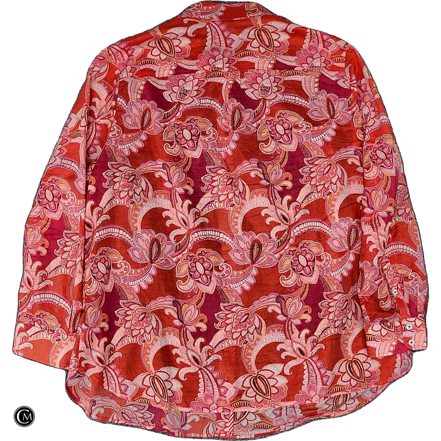 Top Ls By Talbots In Orange & Pink, Size: 2x image 2