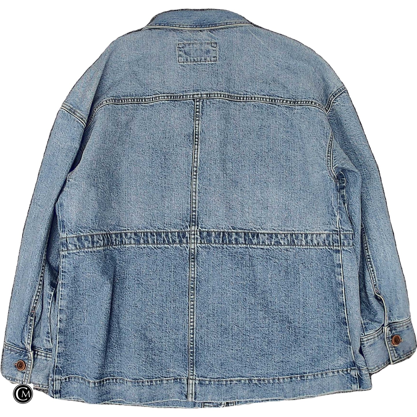 Jacket Denim By Loft In Blue Denim, Size: Xl image 2