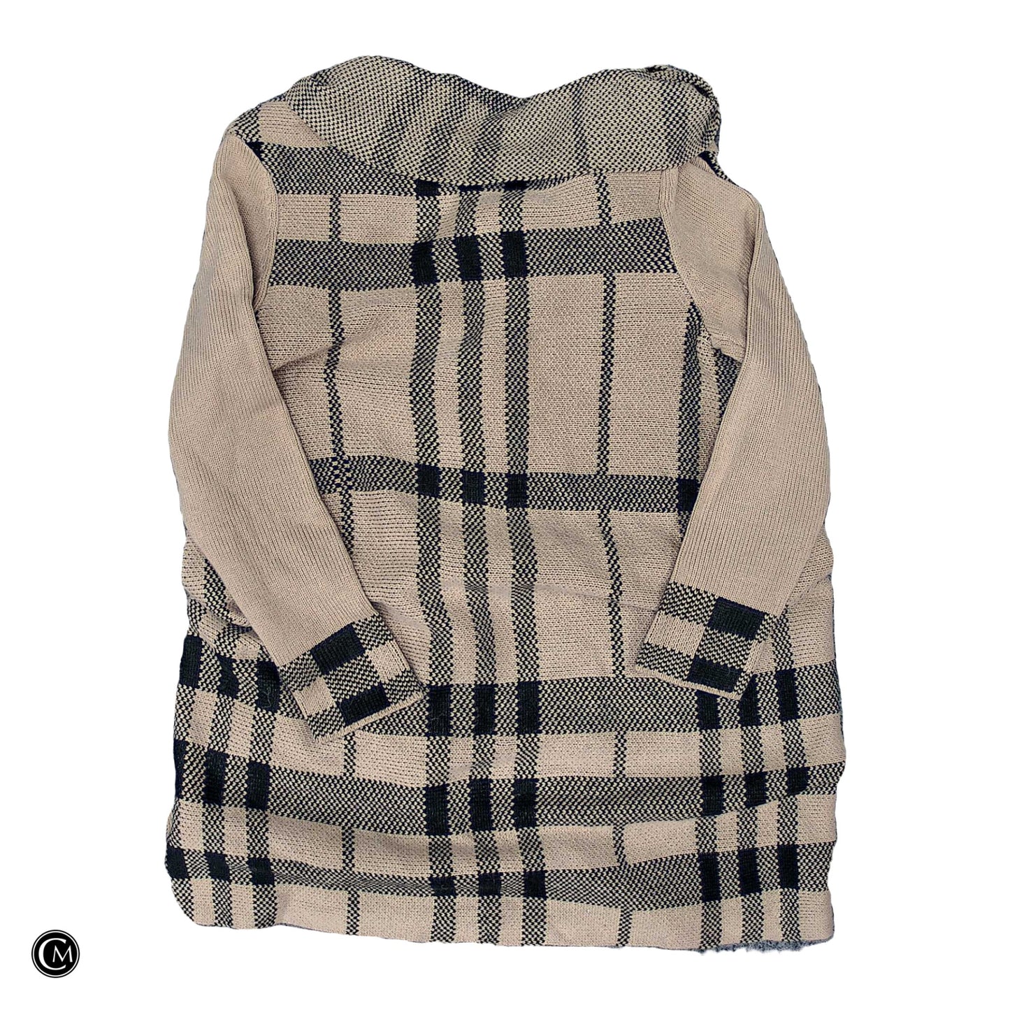 Sweater Cardigan By Clothes Mentor In Black & Brown, Size: M image 2
