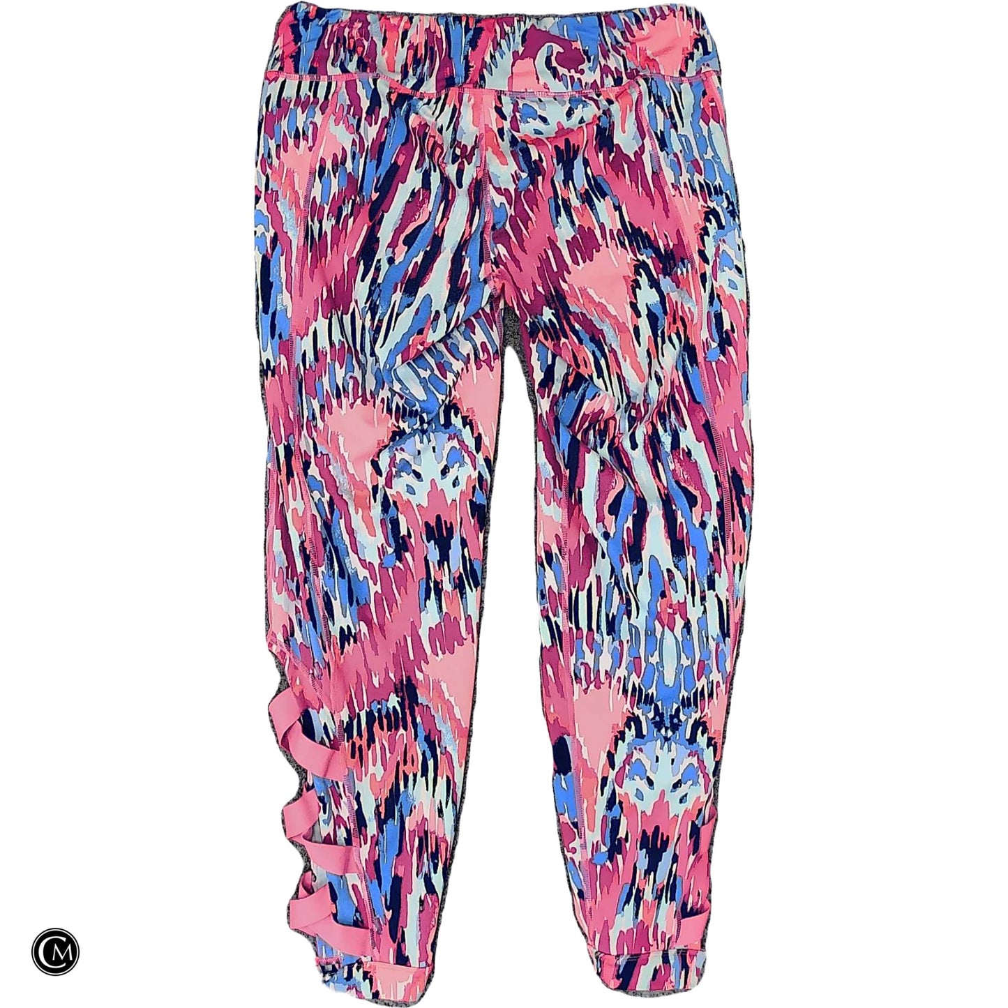 Pants Designer By Lilly Pulitzer In Blue & Pink, Size: L image 2
