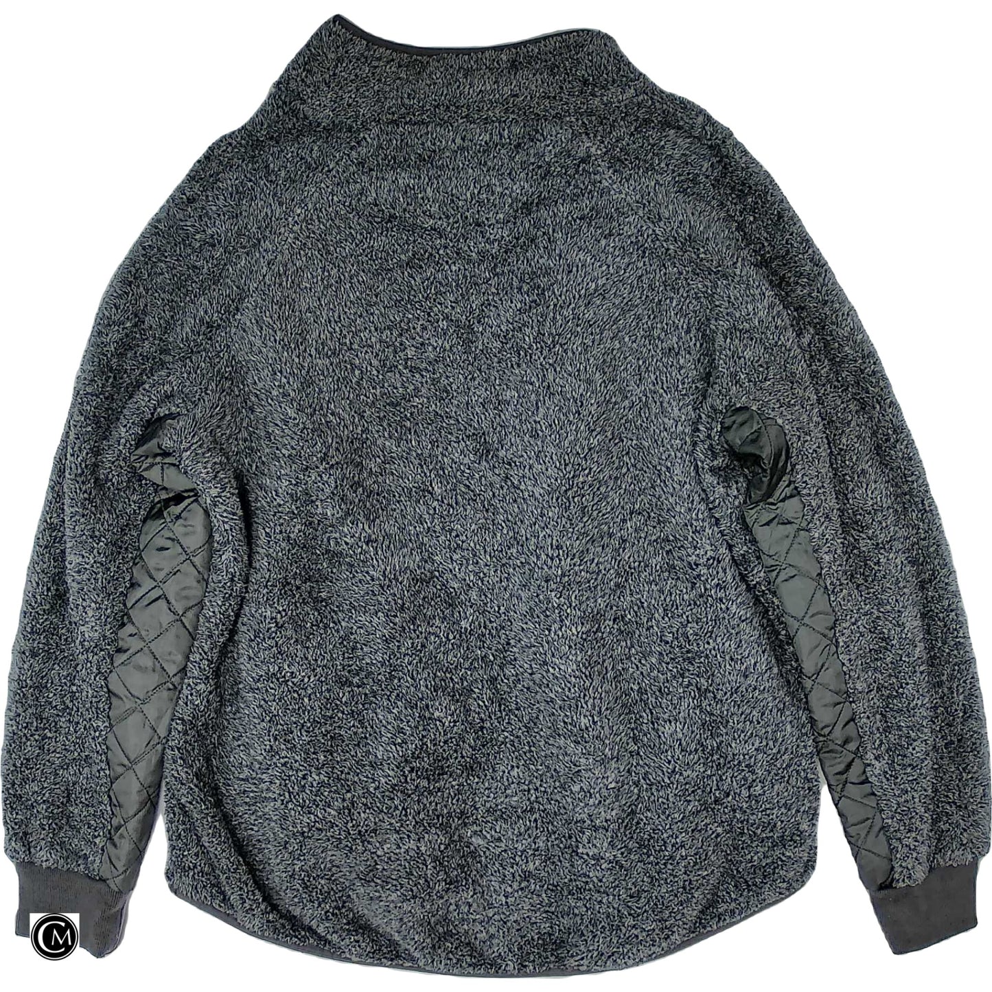 Jacket Faux Fur & Sherpa By Simply Southern In Grey, Size: 1x image 2
