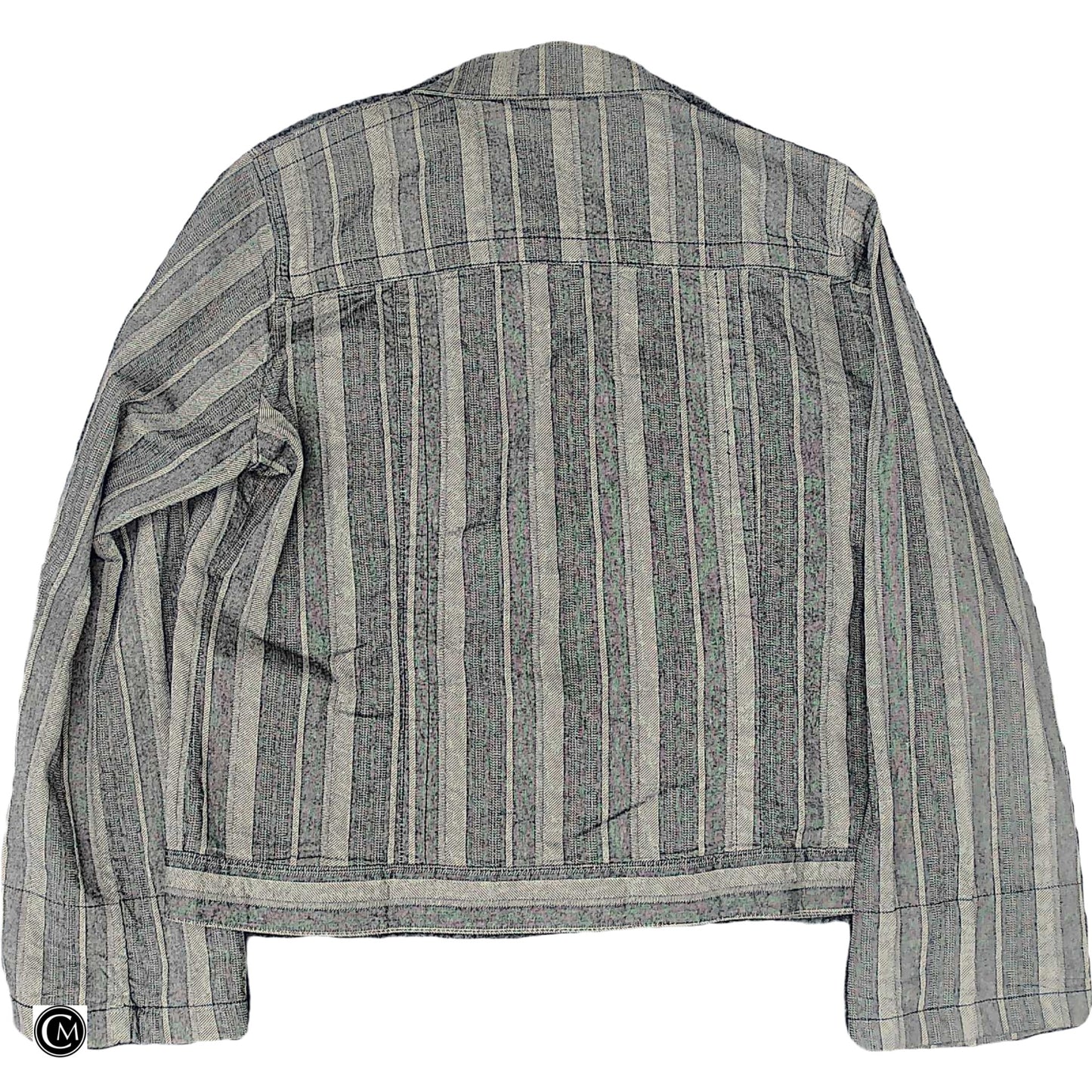 Jacket Denim By Newport News In Grey Denim, Size: L image 2