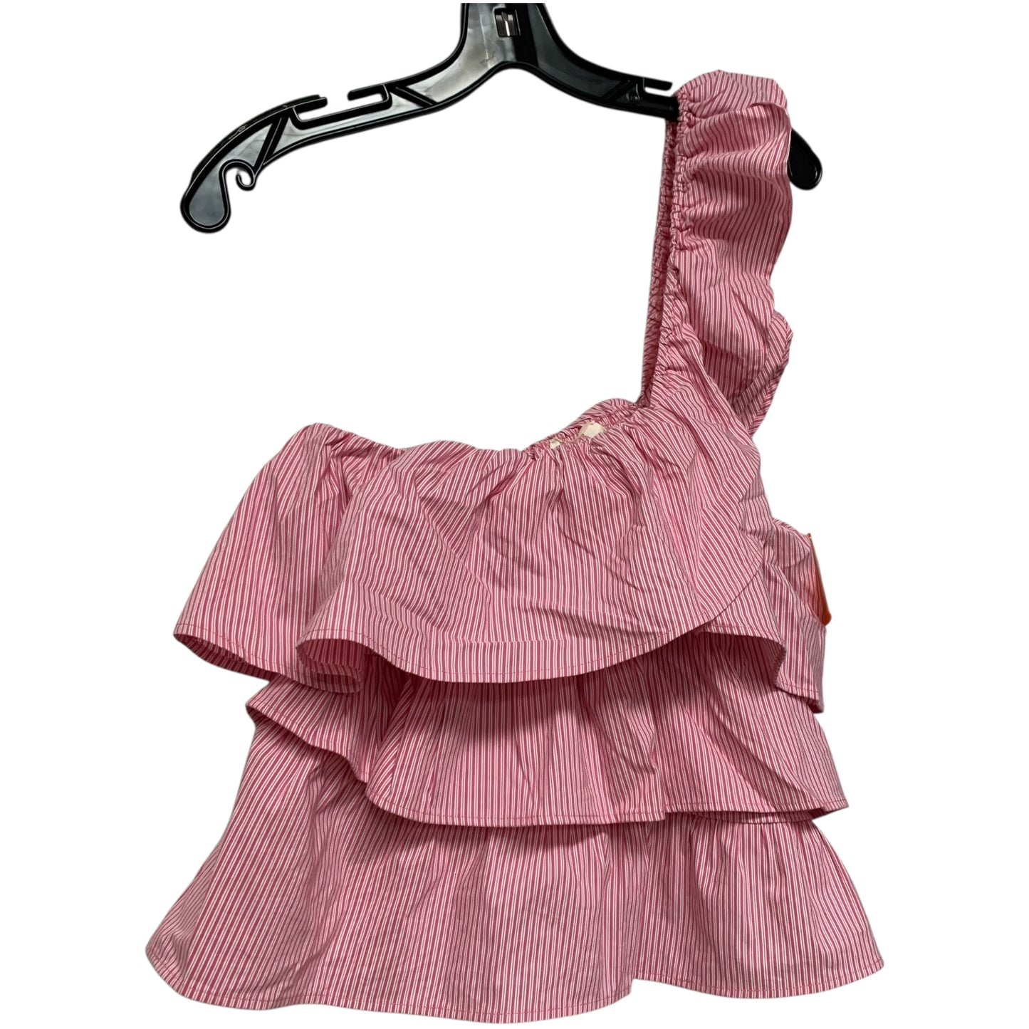 Top Sleeveless By Maeve In Pink & White, Size: S