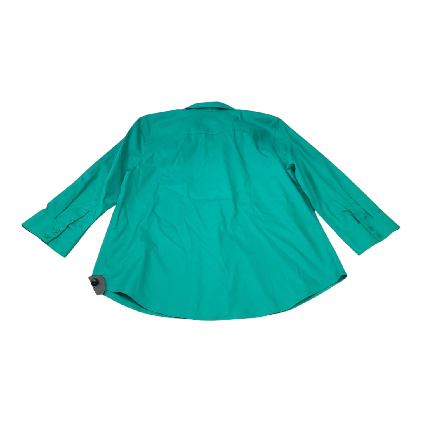 Top 3/4 Sleeve Basic By Chicos In Green, Size:S