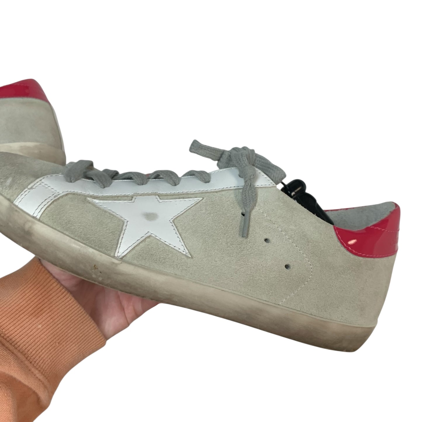 Shoes Luxury Designer By Golden Goose In Grey, Size: 8
