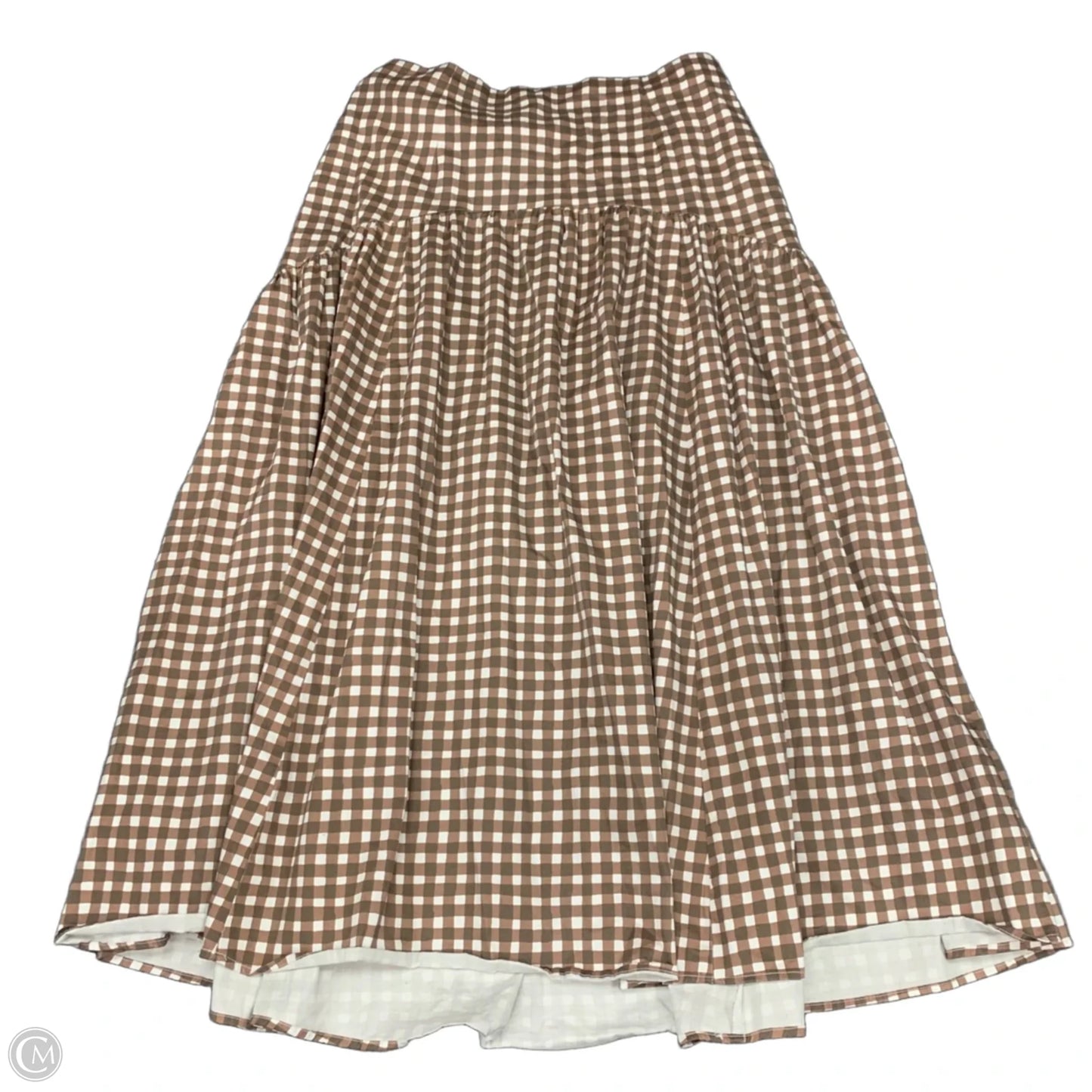 Skirt Maxi By Hutch In Brown & White, Size: 2x