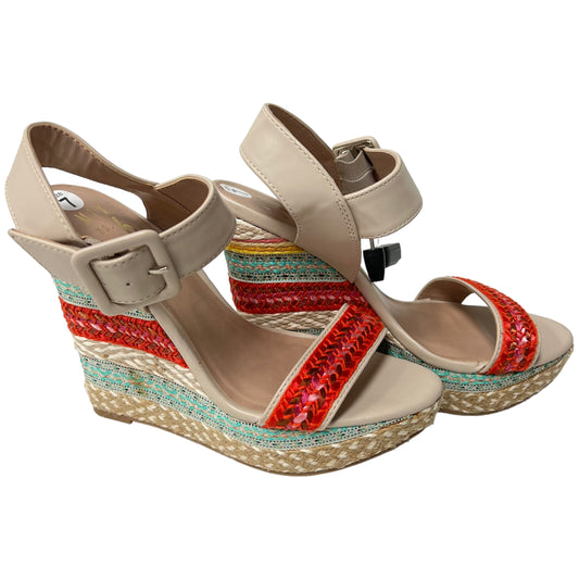 Sandals Heels Wedge By Mix No 6  Size: 7