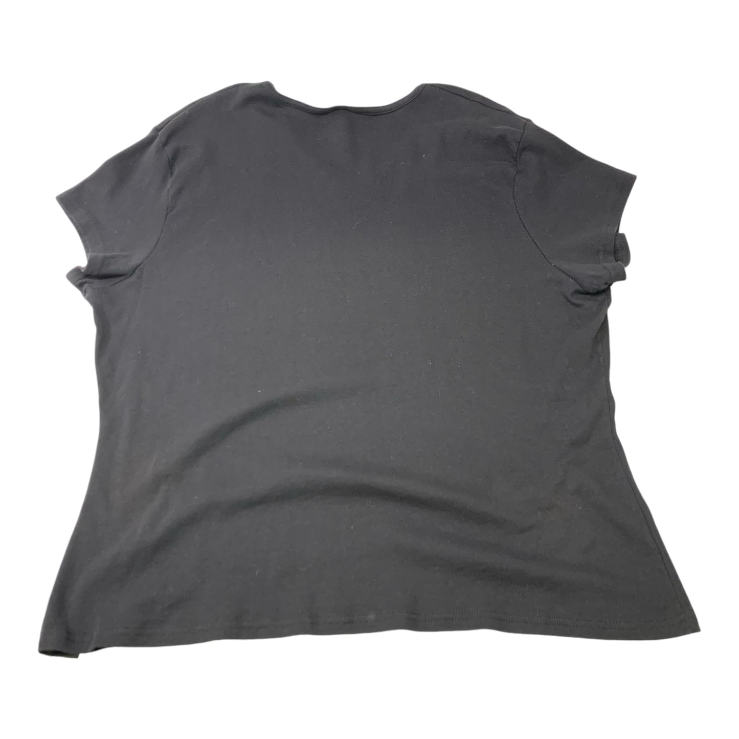 Top Short Sleeve Basic By Hanes In Black, Size: 3x