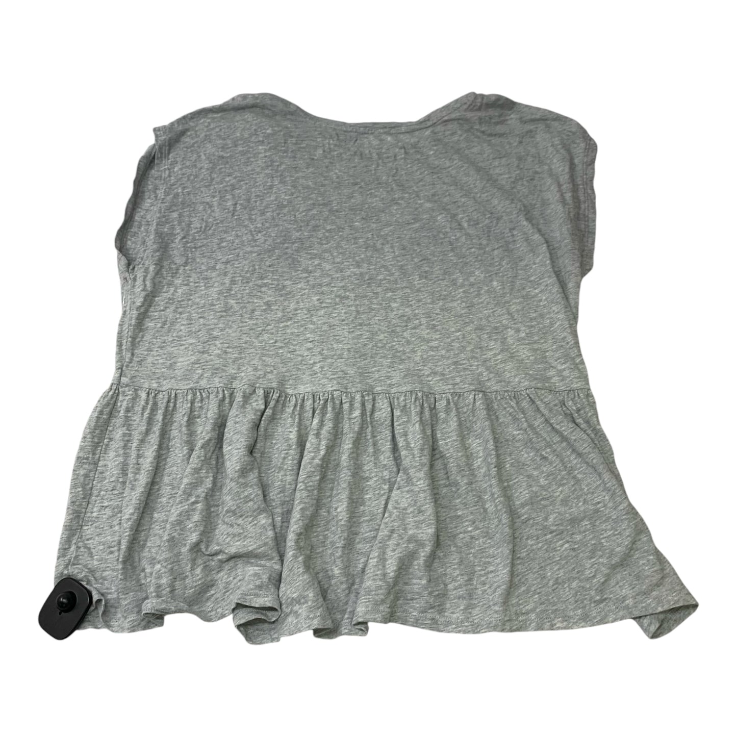 Top Short Sleeve By Loft In Grey, Size: S