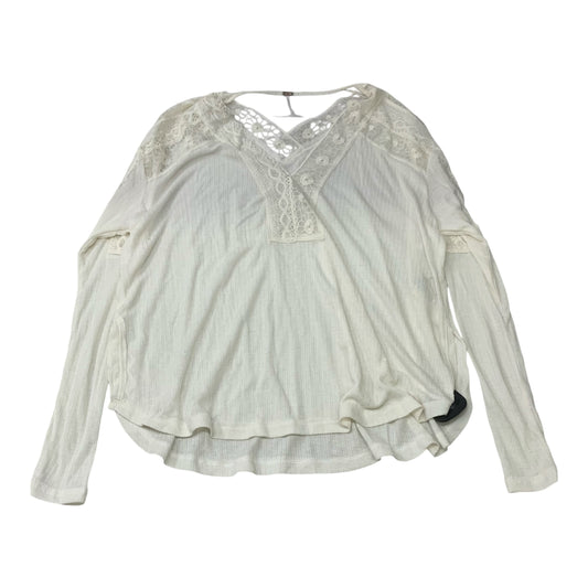 Top Long Sleeve By Free People In White, Size: Xs