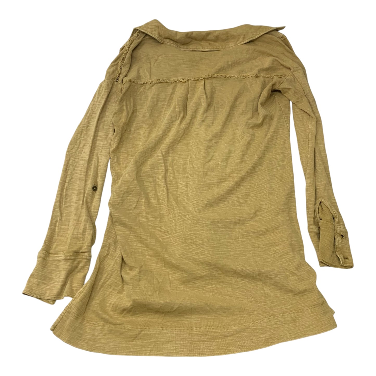 Top Long Sleeve By Pilcro In Yellow, Size: Xs