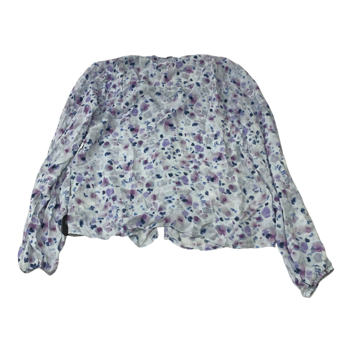 Top Long Sleeve By Cloth & Stone In Blue & Purple, Size: M