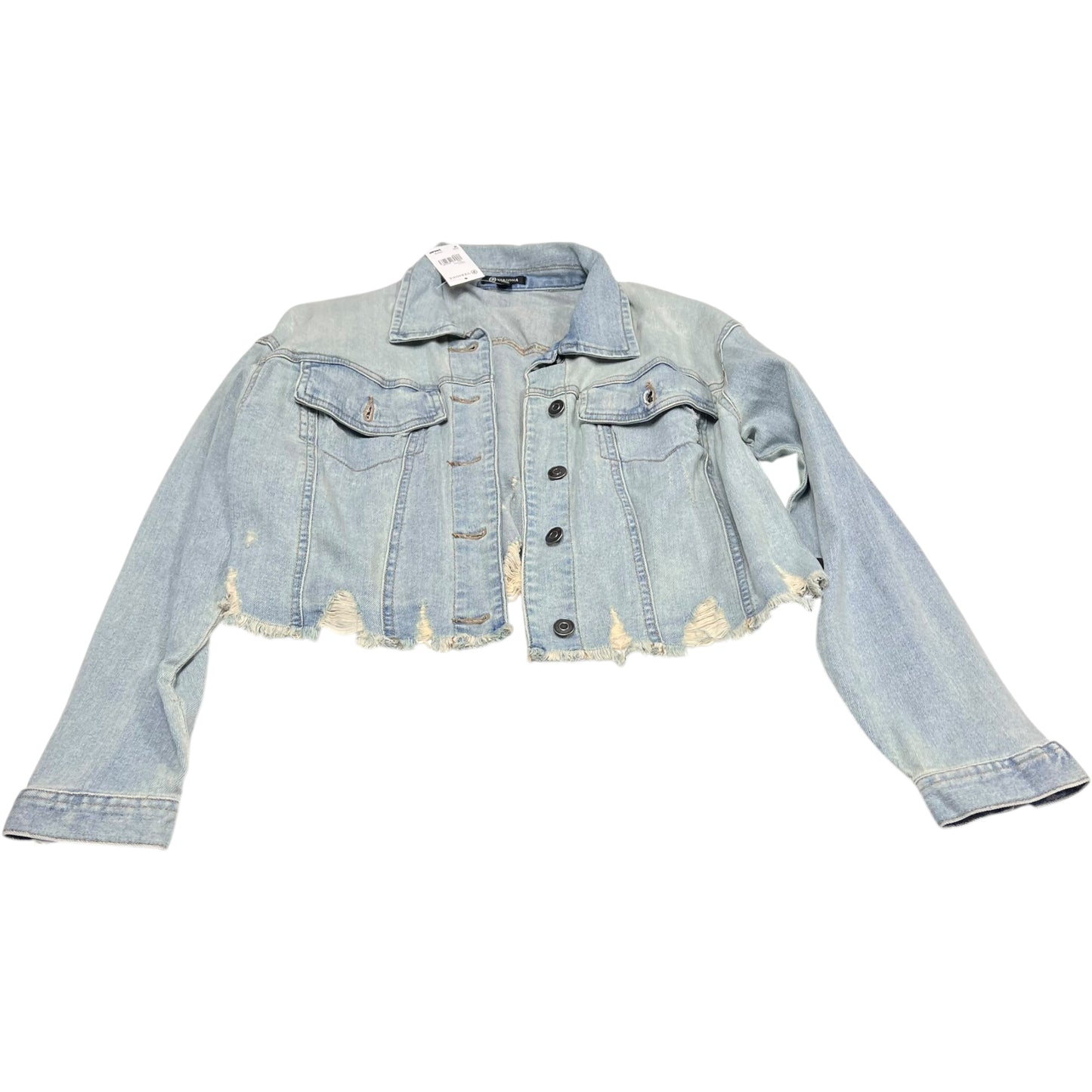 Jacket Denim By Versona In Blue Denim, Size: M