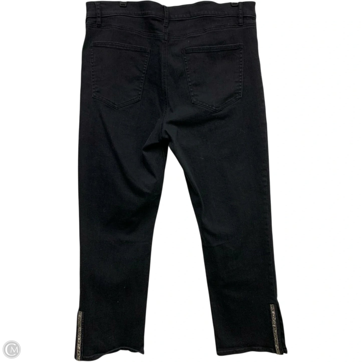 Jeans Boot Cut By Ann Taylor In Black Denim, Size: 14