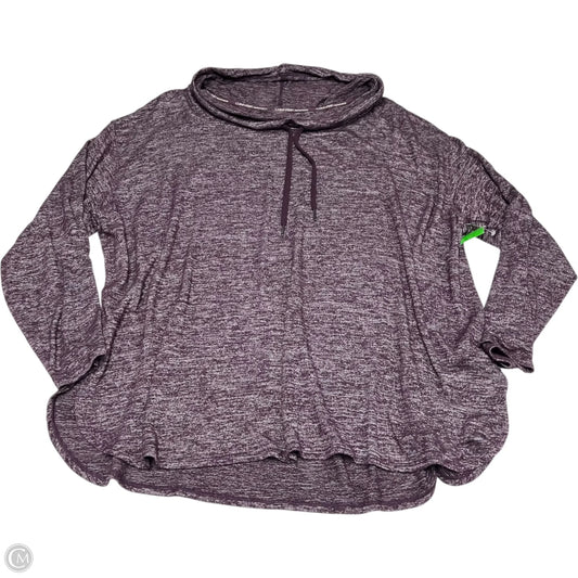 Athletic Top Long Sleeve Crewneck By Calvin Klein Performance In Purple, Size: 2x