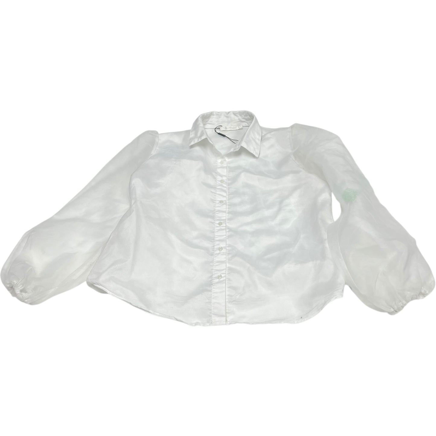 Top Long Sleeve By Flamant Rose In White, Size: L