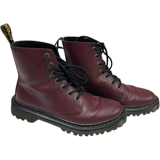 Boots Combat By Dr Martens In Red, Size: 7