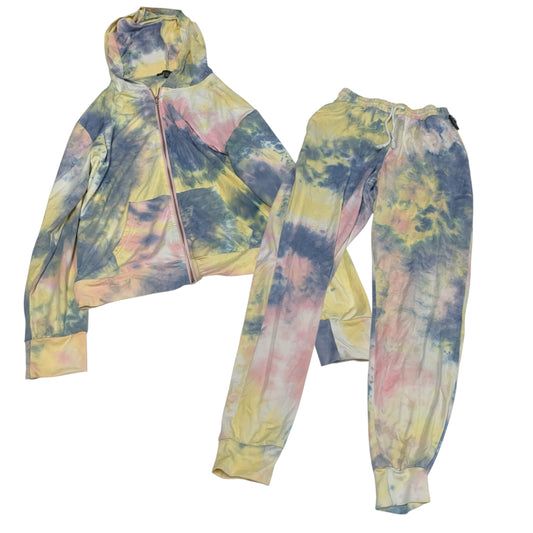 Lounge Set Pants By Signature Studio In Tie Dye Print, Size: S