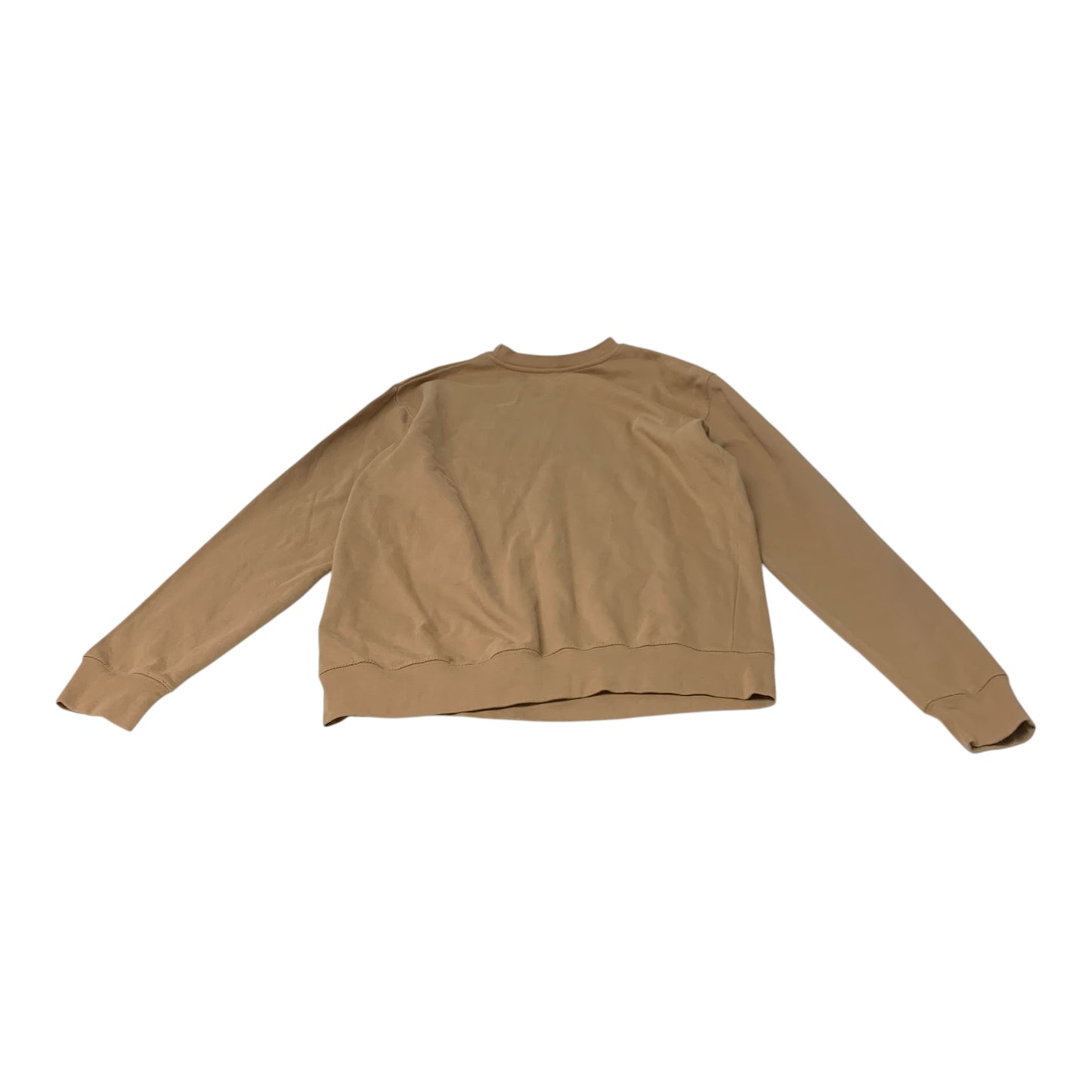 Sweatshirt Crewneck By Clothes Mentor In Tan, Size: Xl