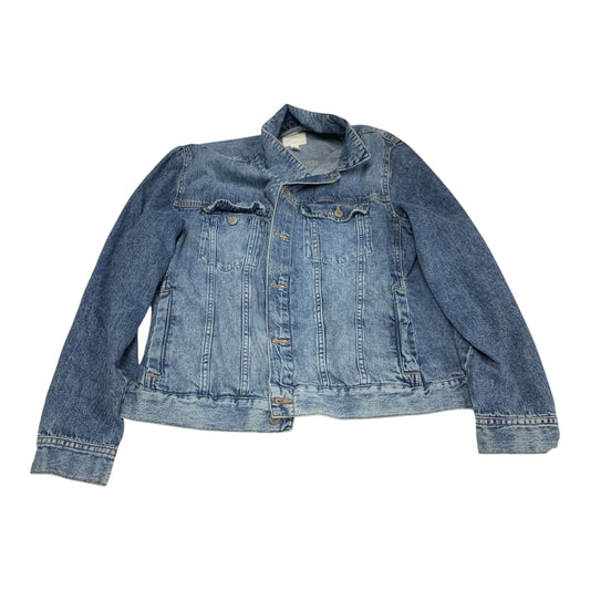 Jacket Denim By H&m In Blue Denim, Size: L