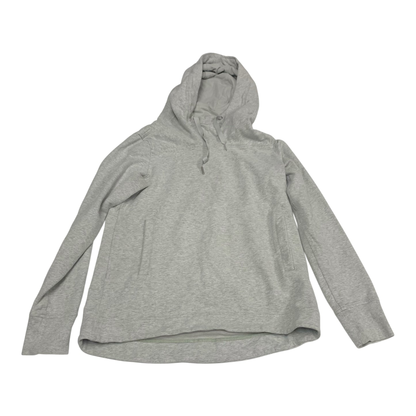 Athletic Sweatshirt Hoodie By Lululemon In Grey, Size: S