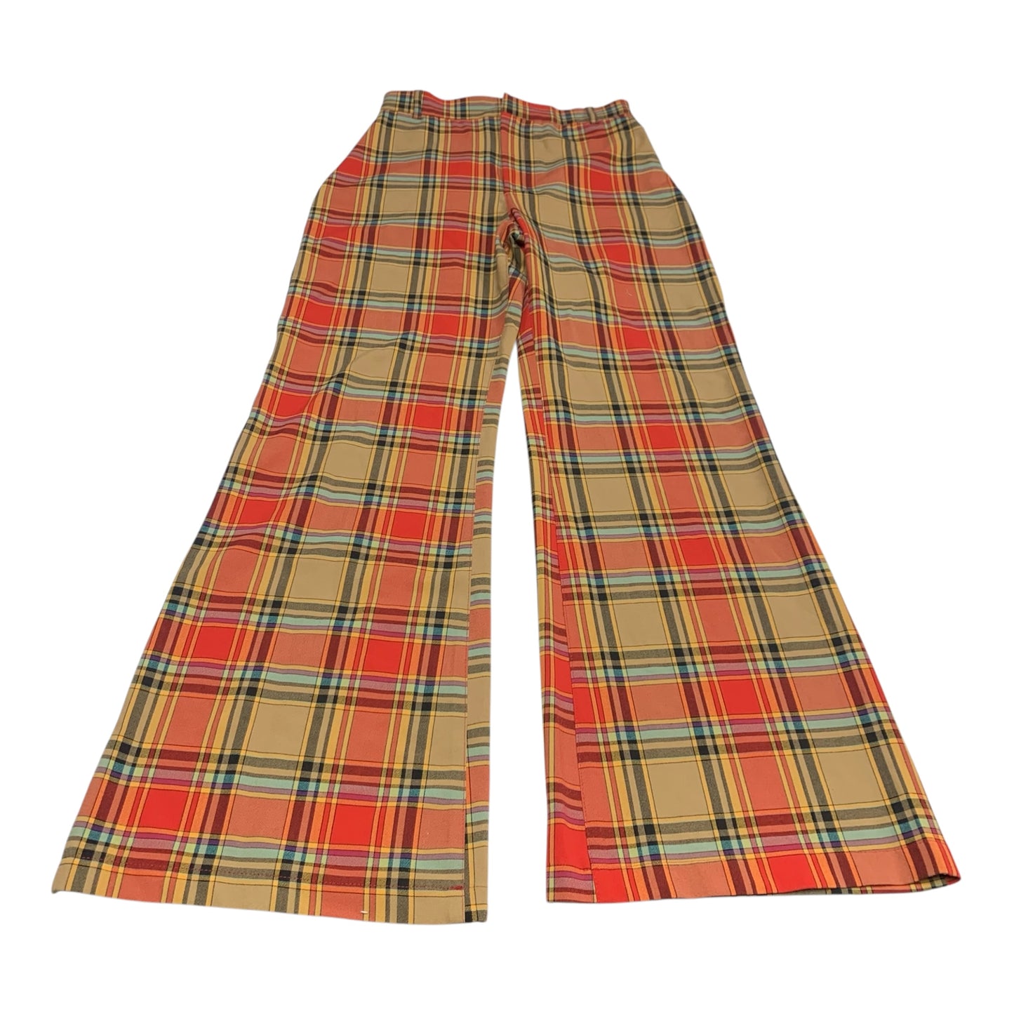 Pants Wide Leg By Free People In Plaid Pattern, Size: 6