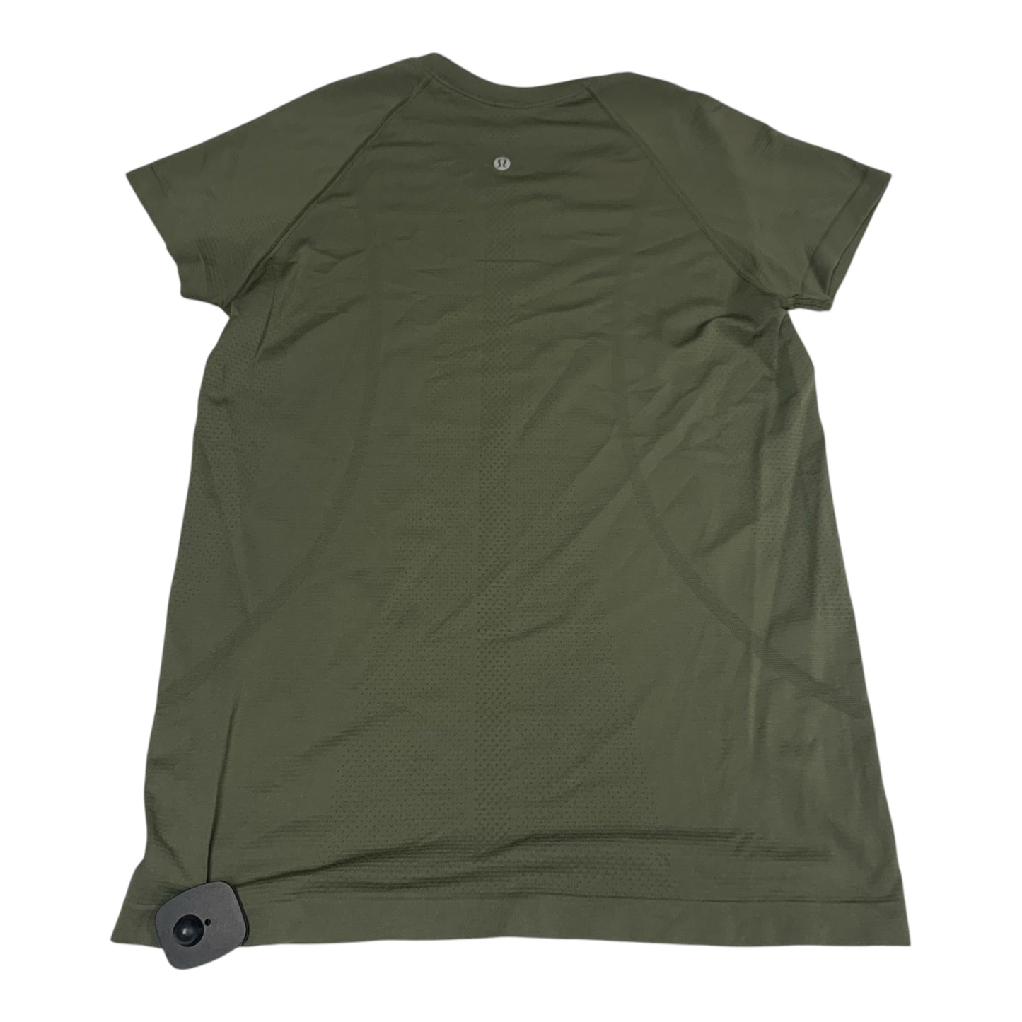 Athletic Top Short Sleeve By Lululemon In Green, Size: M