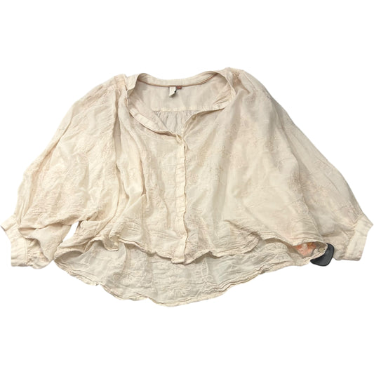 Top 3/4 Sleeve By Pilcro In Cream, Size: M